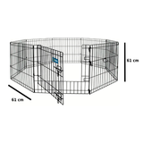 CORRAL METALICO SUNNY PLEGABLE DE 8 PANELES 24" (61cm)