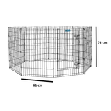 CORRAL METALICO SUNNY PLEGABLE DE 8 PANELES 30" (76cm)