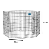 CORRAL METALICO SUNNY PLEGABLE DE 8 PANELES 42" (107cm)