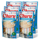 Snack Cremoso Para Gato Inaba Churu Atún Y Escalopa 24 Tubos