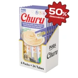 Snack Cremoso Para Gato Inaba Churu Atún y Almeja Senior 24 Tubos