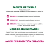 CREDELIO PLUS TAB 112.5/4.22 mg para Perros de 2.5 a 5.5 kg.