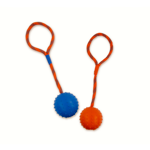 Juguete Pelota de Caucho y Cuerda