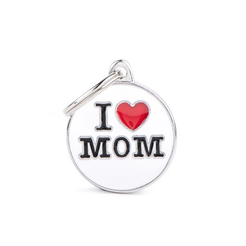 Plaquitas My Family - Placa Charms "I Love Mom"