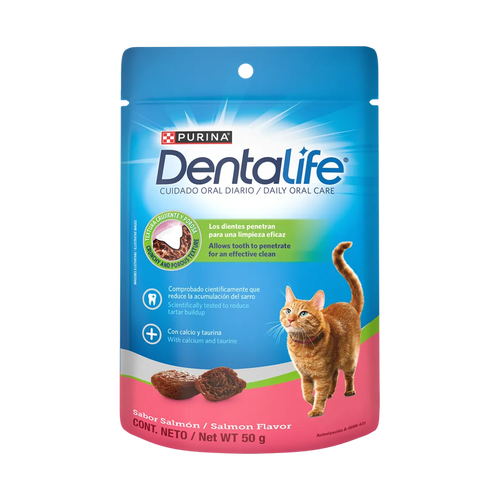 Premios Purina Dentalife Para Gato Sabor Salmón 50 grs