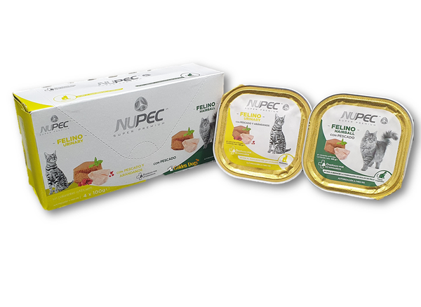 Pack de 4 latas Nupec Hairball y Urinary