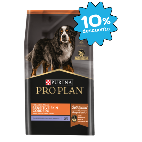 Pro Plan Sensitive Skin Cordero Todas las Razas 7.5 Kg