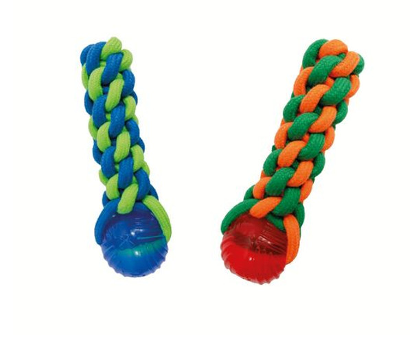 Ropy Chums Juguete De Hilo Trenzado Con Pelota De Plastico