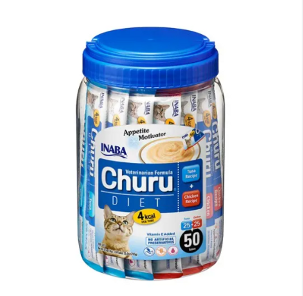 Snack Cremoso Para Gato Inaba Churu Dieta 50 Tubos