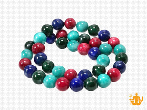 8mm Mix Ice Quartz Round Beads 15.5" dyed [8r19m]