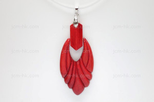 30x65mm Buffalo Bone Dangling Designer Bead Pendant, Natural Dyed [z1059]