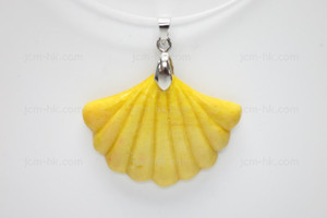38x30mm Buffalo Bone Shell Designer Bead Pendant, Natural Dyed [z1021]