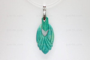 30x65mm Buffalo Bone Dangling Designer Bead Pendant, Natural Dyed [z1054]