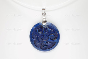 30X30mm Buffalo Bone Carved Designer Bead Pendant, Natural Dyed [z1148]