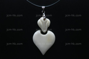 32X55mm Buffalo Bone Dangling Designer Bead Pendant [z1258]