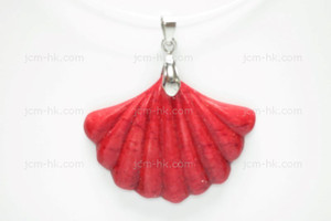 38x30mm Buffalo Bone Designer Bead Pendant, Natural Dyed [z5249]