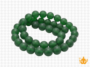 8mm Matte Malachite Jade Round Beads 15.5" dyed [8b77m]