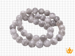 8mm Cloud Crystal Round Beads 15.5" natural [8r76]