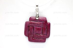 28X30mm Wood Carved Designer Bead Pendant [z1516]
