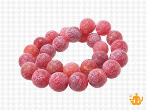 10mm Red Spider Agate Round Beads 15.5" heated [10f31r]