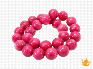 10mm Pink Sesame Agate Round Beads 15.5" dyed [10g4f]