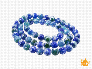 6mm Blue Dot Agate Beads 15.5" dyed [6g5b]