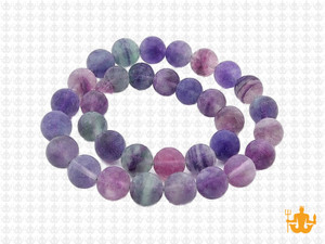 8mm Matte Sky Quartz Round Beads 15.5" dyed [8b6m]