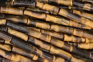 4x13mm Tiger Eye Tube Beads 15.5" natural [h1d2]