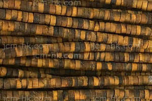 4mm Tiger Eye Heishi Beads 15.5" natural [h4d2-4]