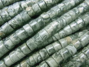 6mm Crazy Agate Heishi Beads 15.5" natural [s3c43-6h]