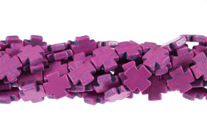 15x15mm Pink Magnesite Torques Plus Beads 15.5" [t357f]