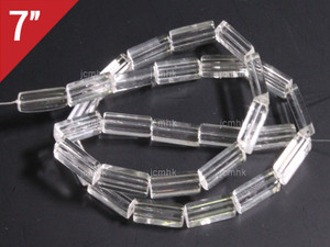4x13mm Crystal Cube Loose Beads 7" synthetic [iu81a5]