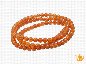 4mm Apricot Quartz Round Beads 15.5" natural [4d18]
