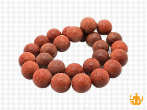 10mm Matte Goldstone Round Beads 15.5" synthetic [10b96m]