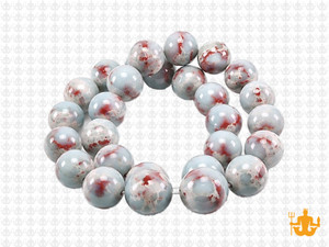 10mm Red Brown Amazonite Round Beads 15.5" natural [10r42]