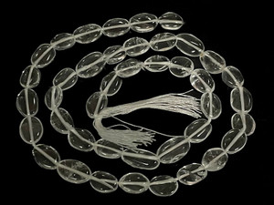 6x8mm Rock Crystal Oval Beads 15.5" natural [s548]