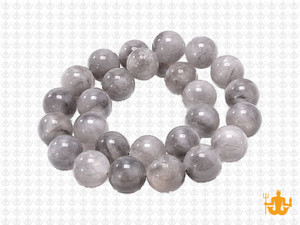 10mm Cloud Crystal Round Beads 15.5" natural [10r76]