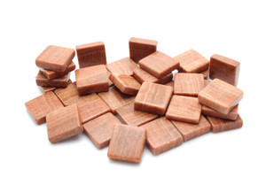 16x16mm Tiger Jasper Square Piece (About 3.5mm thick) 2pcs. [y597c]