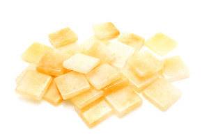 16x16mm Aragonite Square Piece (About 3.5mm thick) 2pcs. [y597h]