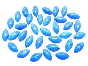 6x12mm Turquoise Howlite Marquis Cabochon 5pcs. [y710f]