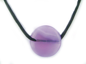 25mm Cape Amethyst Round Pendant [y312g]