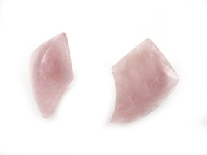 20x28mm Rose Quartz Designer Earring [y112g]