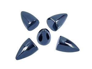 8x20mm Hematite Silver Plated Pendant [y749c]