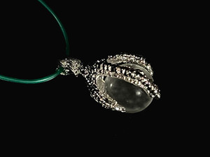 30mm Eagle Claw Pendant With 12mm Crystal Ball [y847-a5]