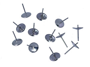 8mm Surgical Steel Cup + Pin Earstud 10pcs [y325b]