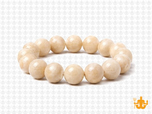 10mm River Fossil Elastic Bracelet 7.5" natural [b4c34]