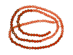 3mm Mix Orange Crystal Glass Faceted Beads 15.5" 140-150pcs. [u23xh]