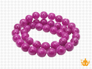 8mm Fuchsia Jade Round Beads 15.5" [8b73]