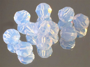 2mm Moonstone Opalite Faceted Round Beads 100pcs synthetic [y581a]