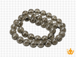 8mm Smoky Quartz Round Beads 15.5" synthetic [8a78]